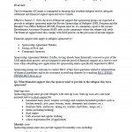 IRCC - FAQs on Financial Support Rules for Sponsoring Groups (Feb 2018)