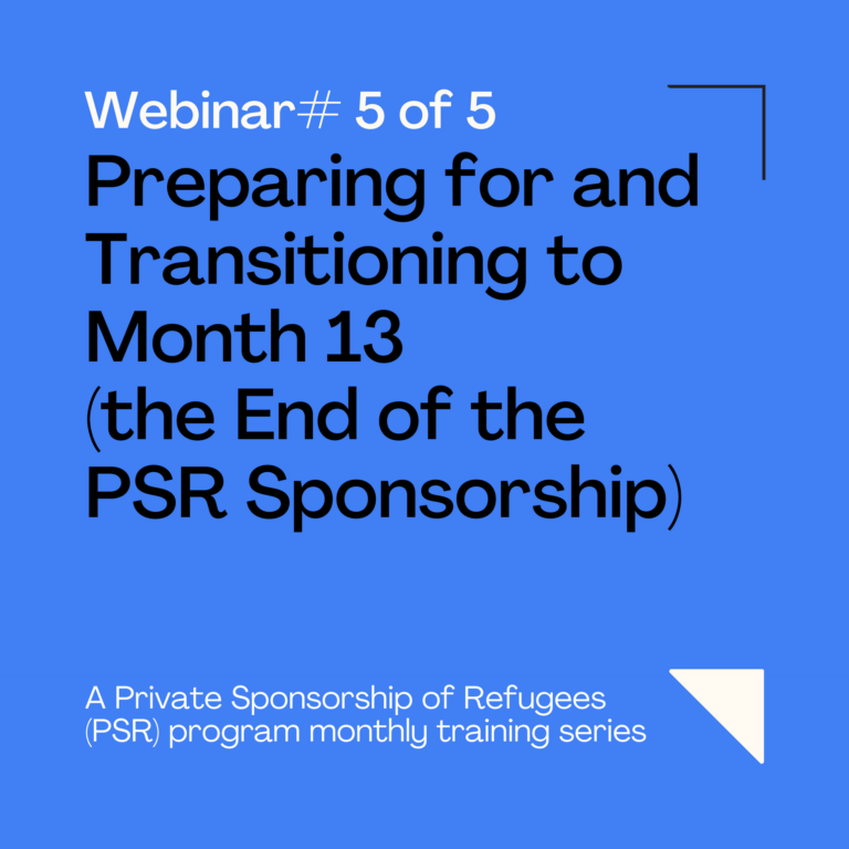 Monthly Series #5: Preparing for and Transitioning to Month 13