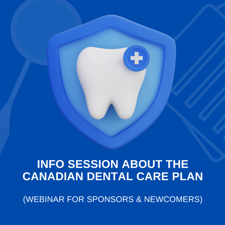 Info Session about the Canadian Dental Care Plan (CDCP) with Service Canada