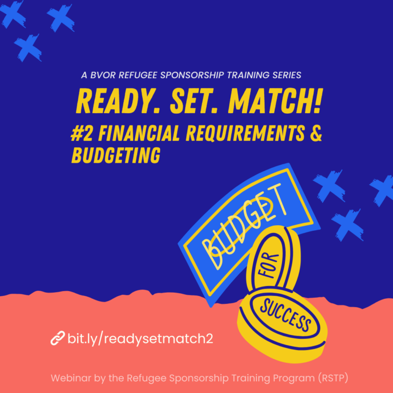 Ready, Set, Match #2 – Financial Requirements & Budgeting for BVOR Sponsors.